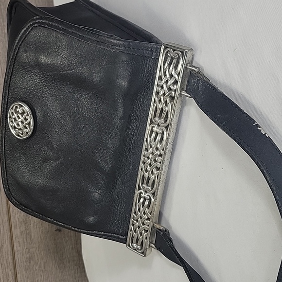 Brighton Black Leather Small Crossbody Shoulder Bag - Picture 7 of 13